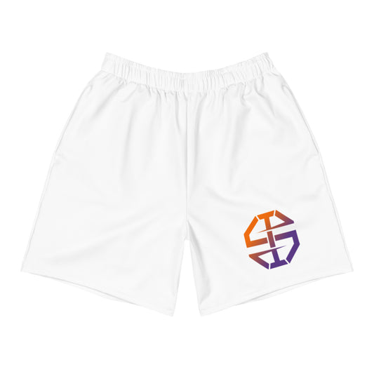 Unisex Athletic Long Shorts with Gradient Ian Schieffelin Monogram