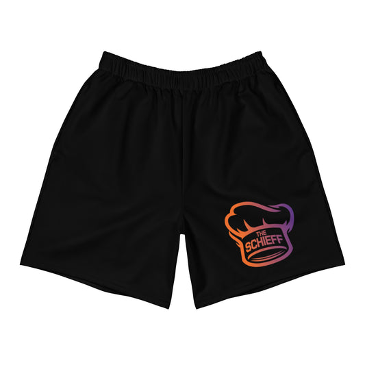 Black Athletic Schieff Shorts - Gradient Logo Athletic