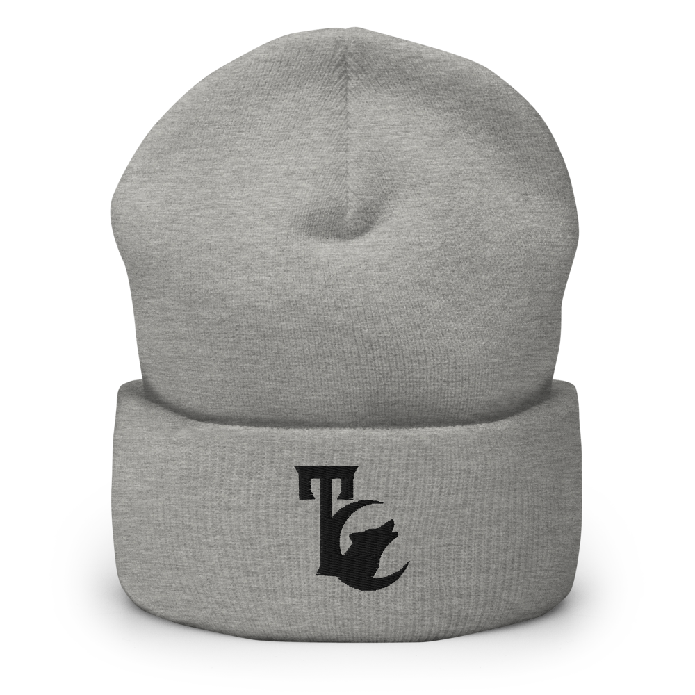 THE TC BLACK EMBLEM CUFFED BEANIE