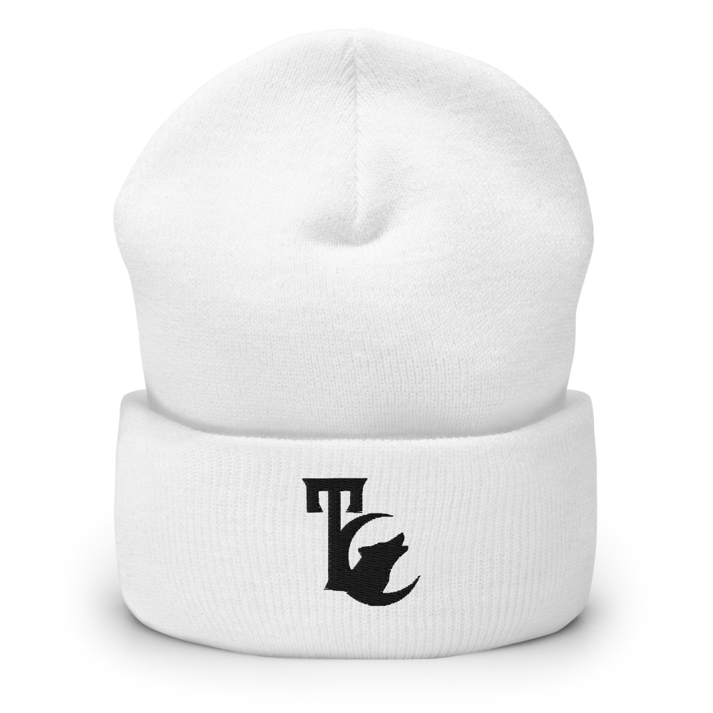 THE TC BLACK EMBLEM CUFFED BEANIE
