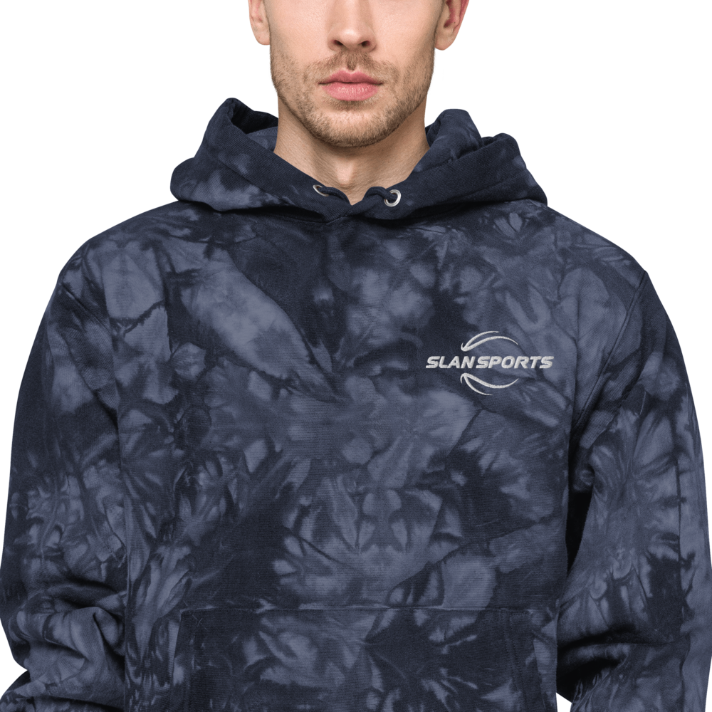 champion blue tie dye hoodie