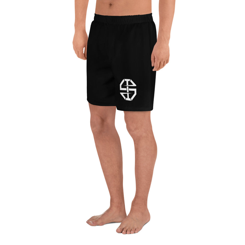 Ian Schieffelin Black Monogram Shorts