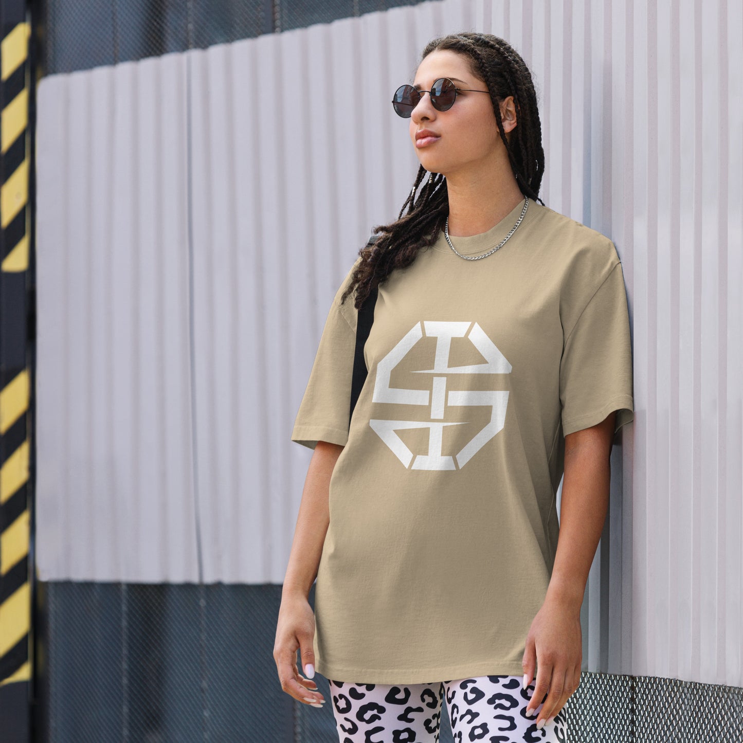 Ian Schieffelin Monogram Oversized Faded Tee