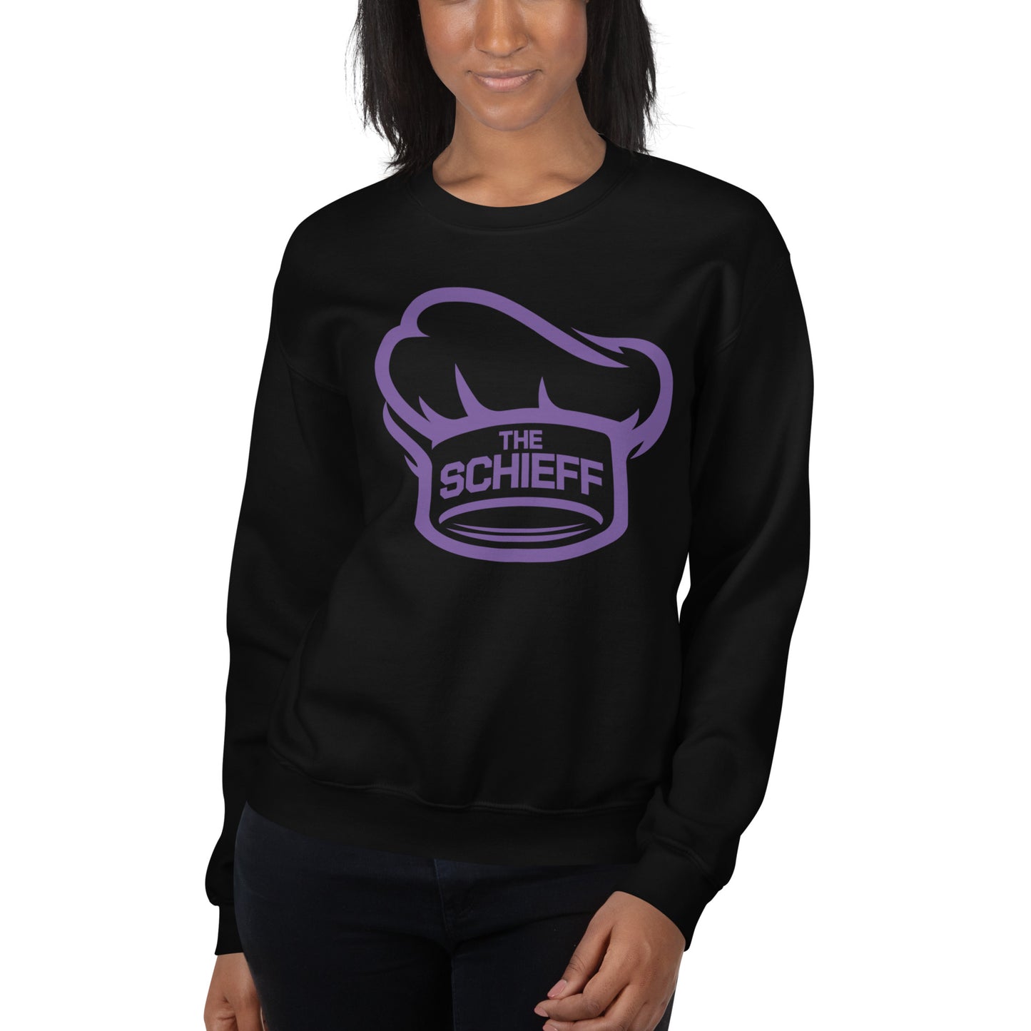 Black Schieff Sweatshirt - Purple Logo