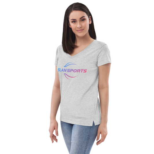 SLAN WOMEN'S V-NECK TEE